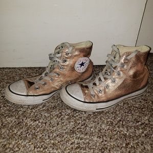 Rose gold converse